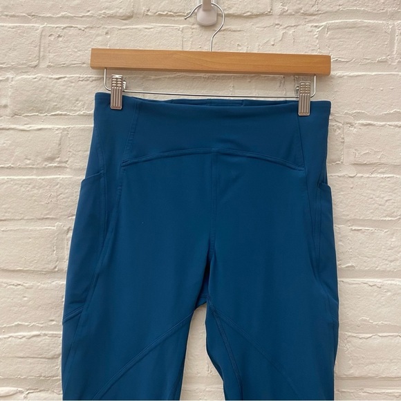 Lululemon || Lead The Pack Crop 23" Nile Blue Teal 8 - Picture 2 of 8